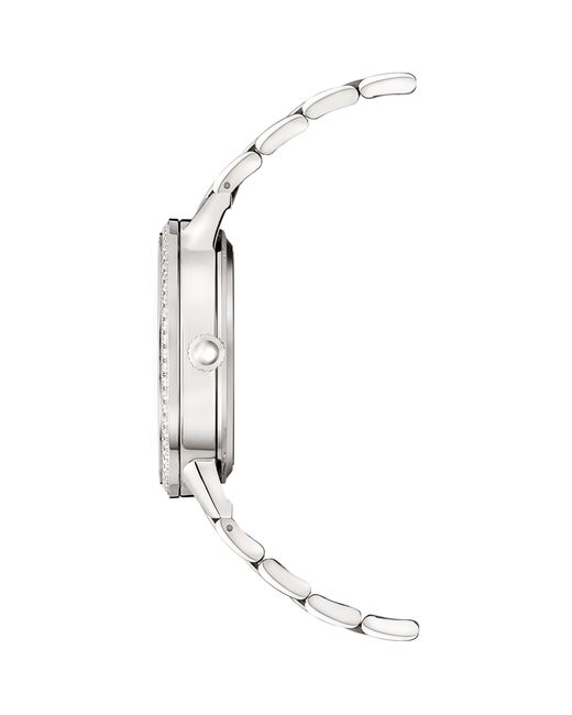 Jaeger-lecoultre White Small Stainless Steel And Diamond Rendez-Vous Night & Day Watch