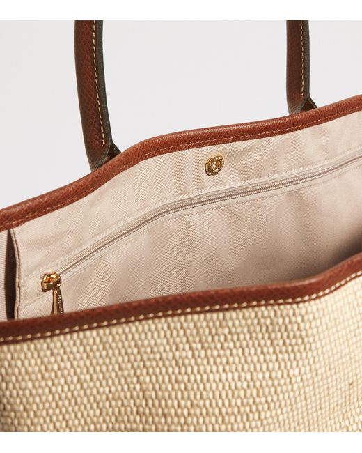 Longchamp Brown Large Le Pliage Basket Bag