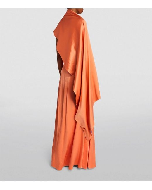 Roksanda Orange Silk Pilar Maxi Dress