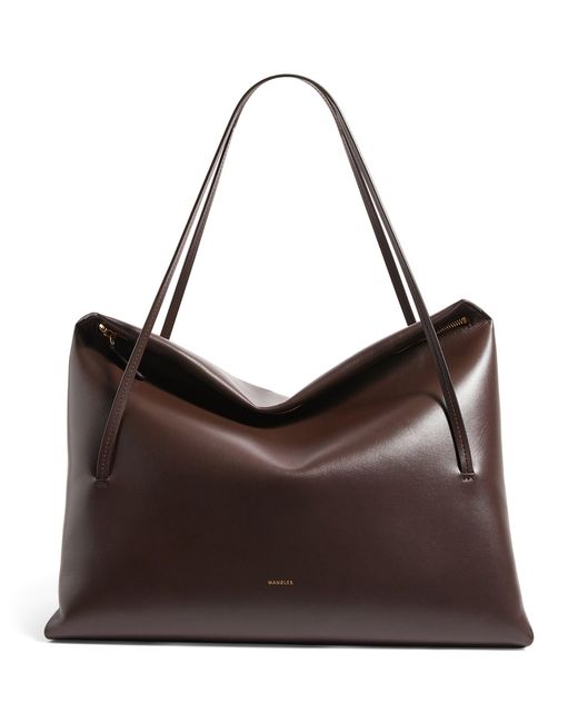 Wandler Brown Large Leather Jo Tote Bag
