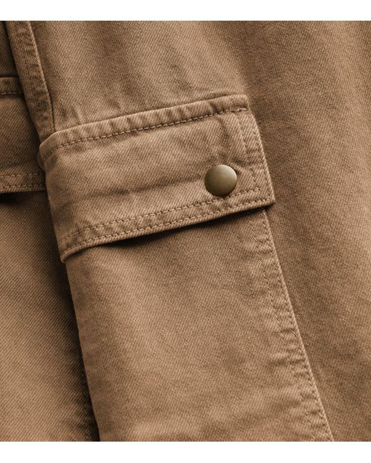 MAX&Co. Brown Cotton Cargo Trousers
