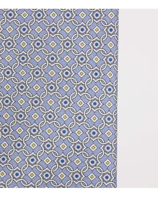 Eton of Sweden Blue Silk Jacquard Tie for men