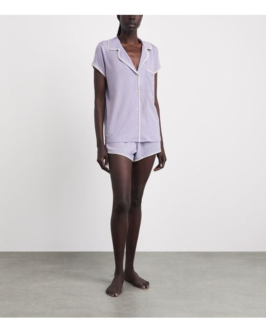Eberjey Purple Frida Short Pyjama Set