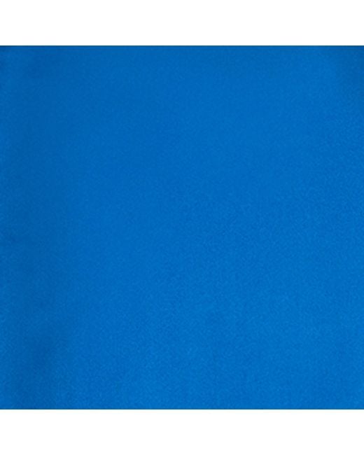 Tom Ford Blue Silk Cropped Bomber Jacket for men