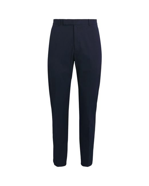 Ralph Lauren Blue Stretch-Cotton Eaton Chinos for men
