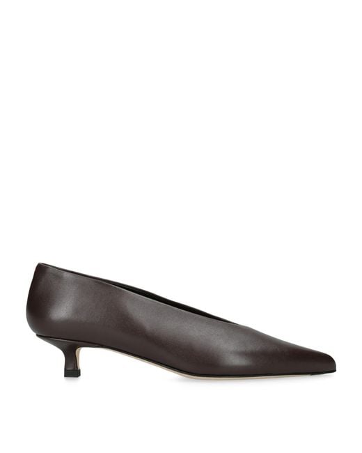 Aeyde Brown Leather Clara Pumps 20