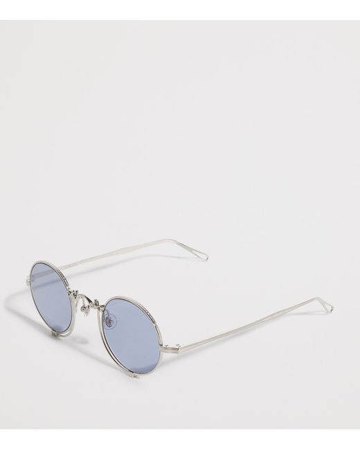 Matsuda Blue 10601H Round Sunglasses for men