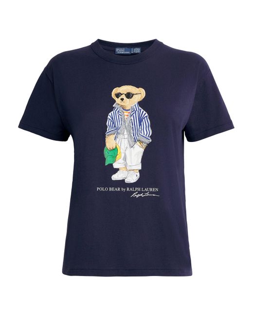 Polo Ralph Lauren White Cotton Polo Bear T-Shirt