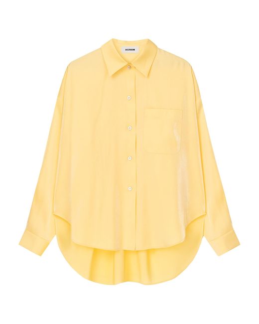 Aeron Yellow Satin Magnolia Shirt