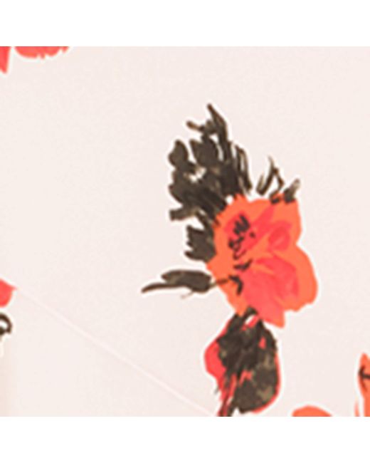 Alaïa Red Jersey Floral Print Maxi Skirt