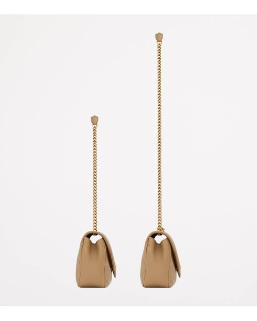 Saint Laurent Black Small Leather Loulou Shoulder Bag