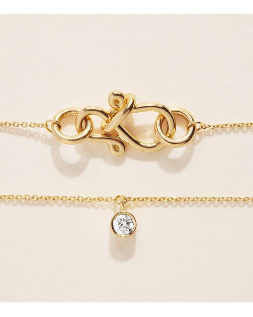 Sophie Bille Brahe Natural And Diamond Lou Of The Valley Necklace