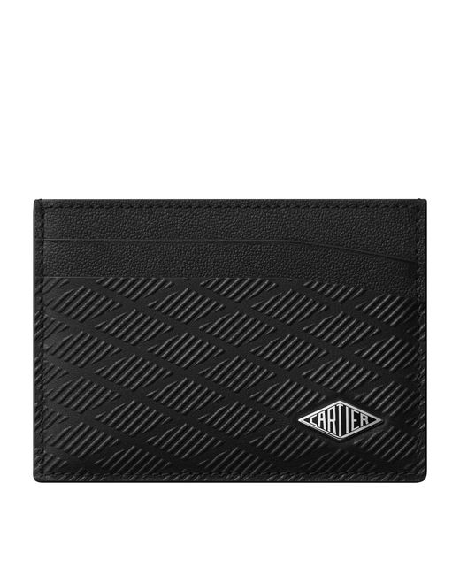 Cartier Black Leather Losange Card Holder for men
