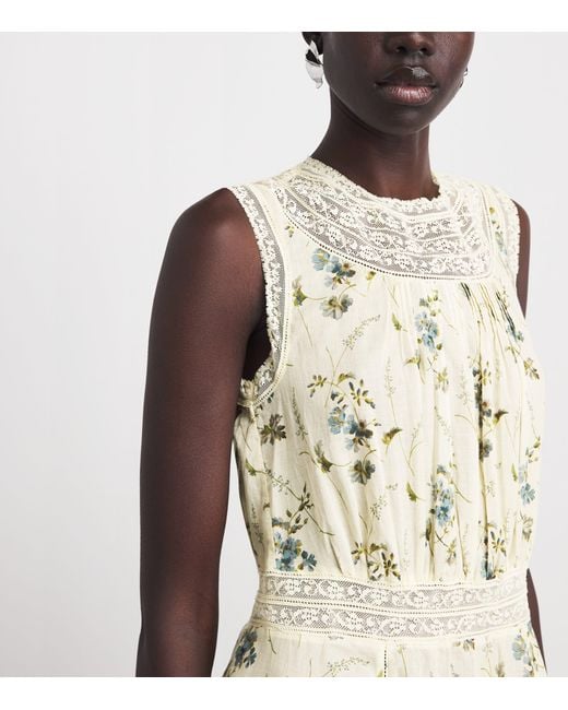 Doen Metallic Organic Cotton Liliane Midi Dress