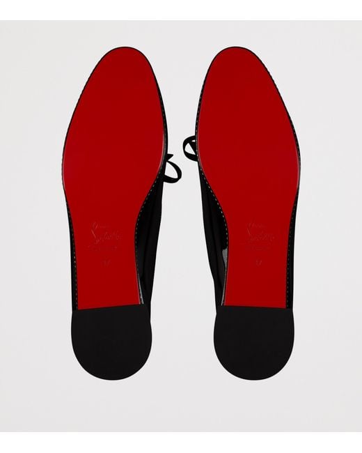 Christian Louboutin Black Mocastrass Patent Loafers