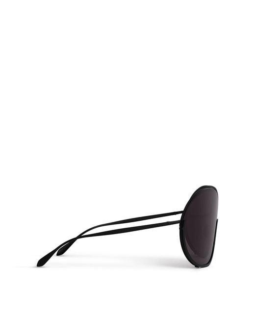 Alaïa Black Metal Butterfly Sunglasses