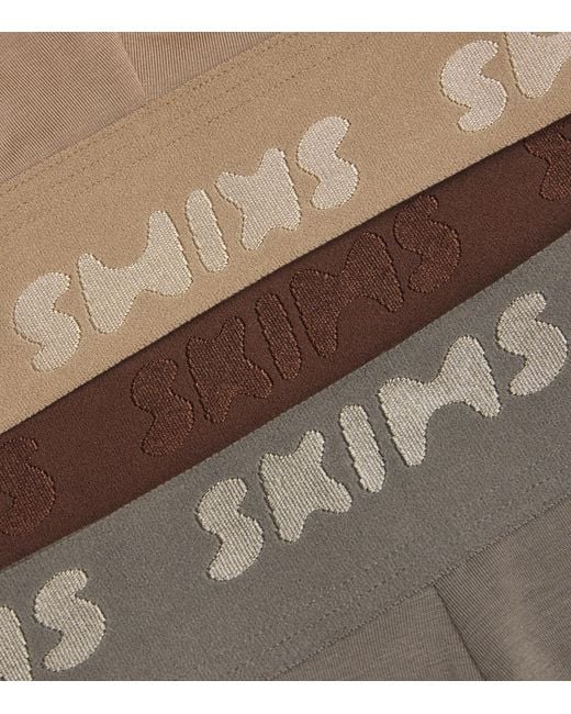 Skims Brown Stretch Boxer Briefs for men