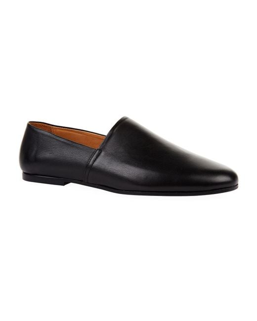 Sandro Black Leather Slippers for men
