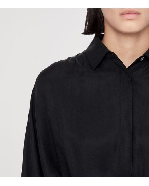 AllSaints Black Noora Shirt Dress