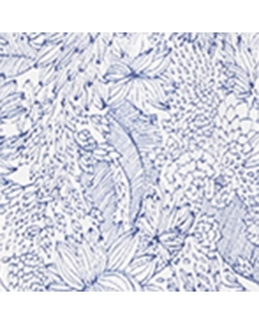 Zimmerli of Switzerland Blue Cotton Sateen Printed Boxer Shorts for men