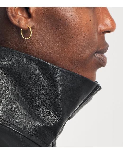 Harrods Natural Medium Huggie Earrings