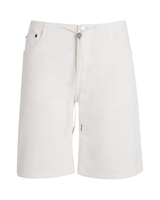 Still Here White Cool Denim Shorts
