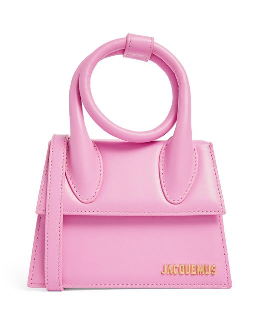 le chiquito noeud medium leather top handle bag