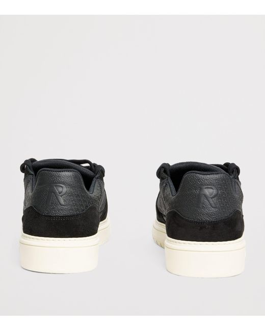 Represent Black Nubuck Leather Virtus Sneakers for men