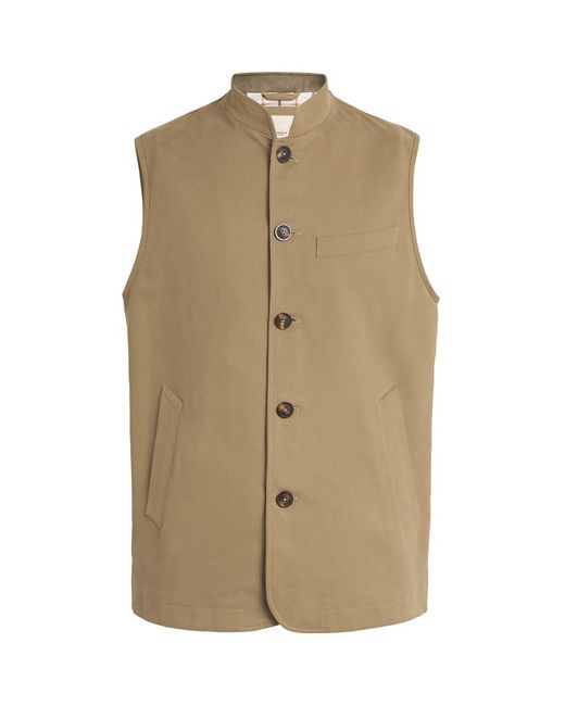 James Purdey & Sons Natural Cotton Orsett Gilet for men