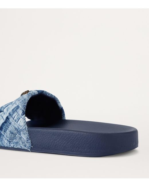 Kurt Geiger Blue Denim Meena Eagle Slides