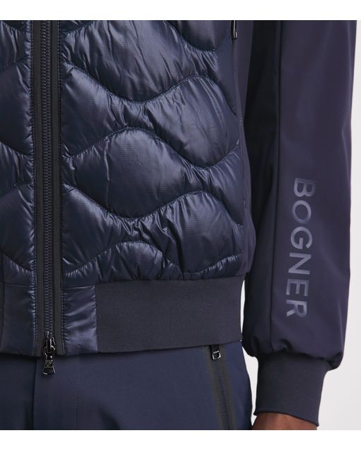 Bogner Blue Down Aarin Hybrid Jacket for men
