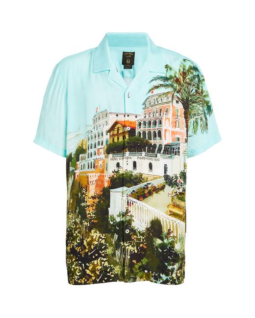 Camilla Green Sorrento Landscape Print Shirt for men