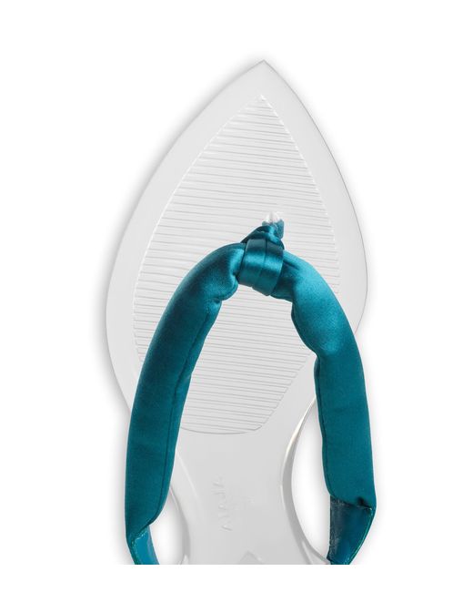 Alaïa Blue Invisible Thong Flip Flops