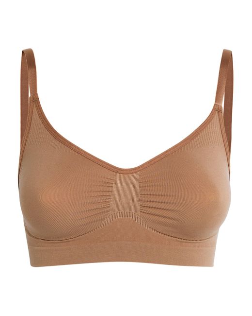Skims Brown Seamless Sculpt Bralette