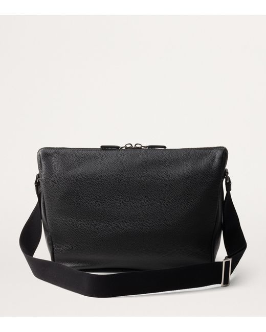 Prada Black Leather Shoulder Bag for men