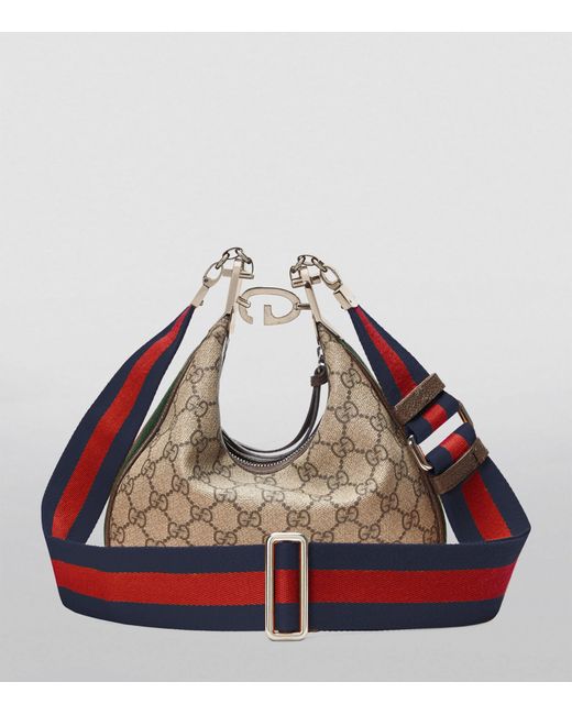 Gucci Brown Small Gg Supreme Attache Shoulder Bag