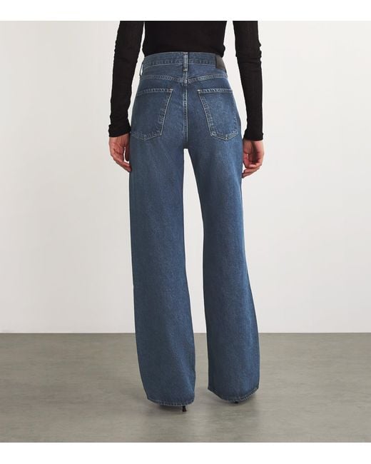 Citizens of Humanity Blue Annina Wide-Leg Jeans