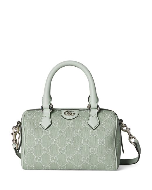 Gucci Green Mini Ophidia Gg Top-handle Bag