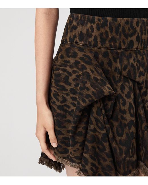 AllSaints Black Denim Crissy Mini Skirt