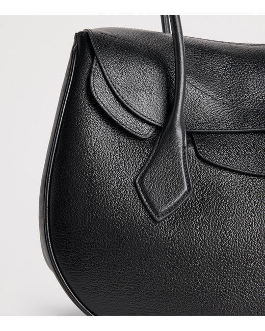 Polo Ralph Lauren Black Large Leather Polo Blaze Shoulder Bag
