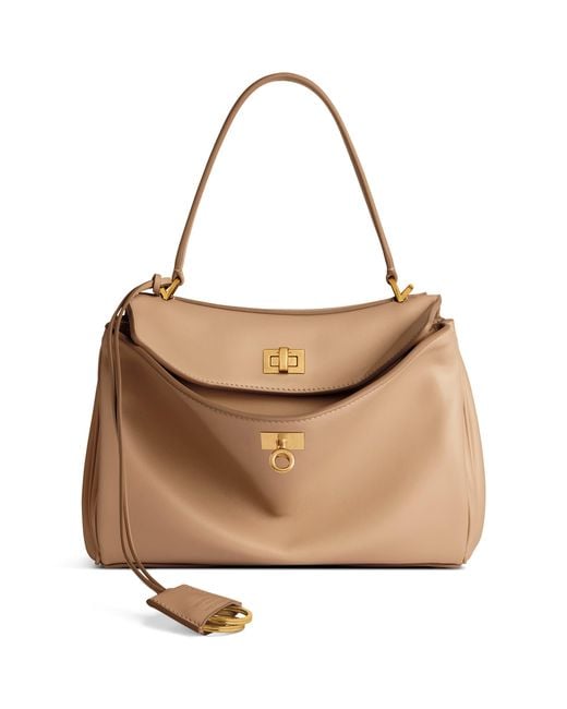 Balenciaga Natural Leather Rodeo Top Handle Bag