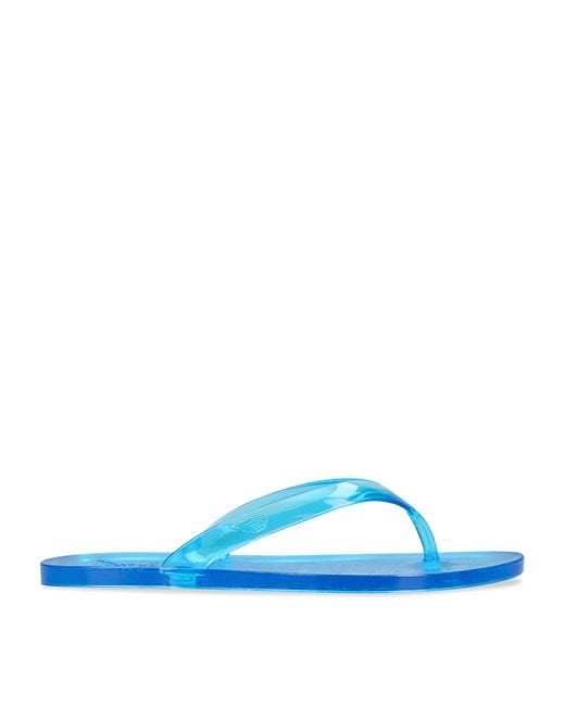 Ancient Greek Sandals Blue Jelly Saionara Flip Flops