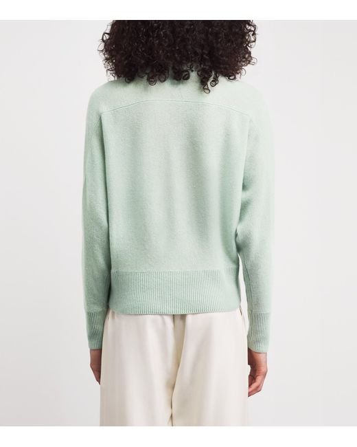 LeKasha Green Cashmere Lyss Scarf Cardigan