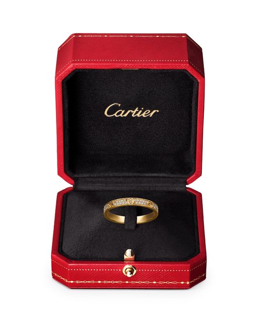 Cartier Brown Rose Gold And Diamond Love Ring