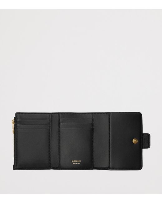 Burberry Black Leather Rider Wallet