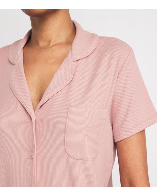 Skims Pink Soft Lounge Short Pyjama Set