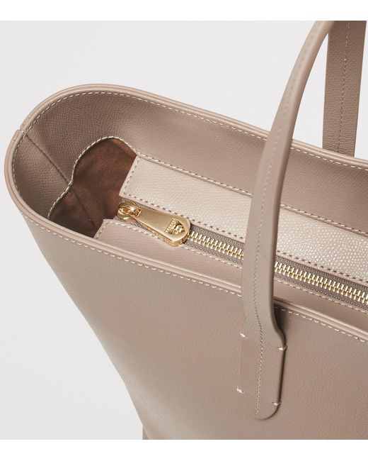 Aspinal Natural Leather East West Tote Bag
