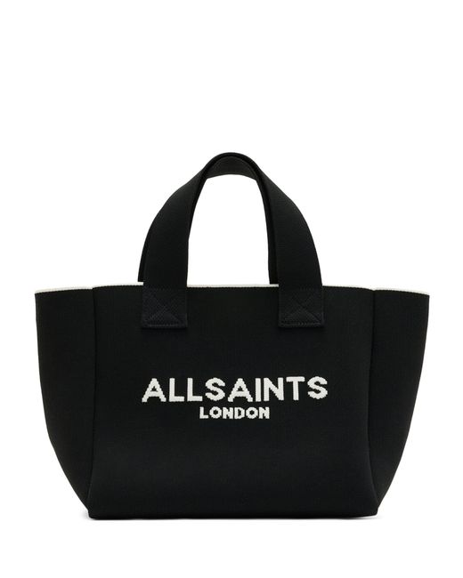 AllSaints Black Mini Izzy Tote Bag