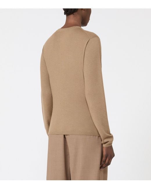 Max Mara Natural Knitted Sweater