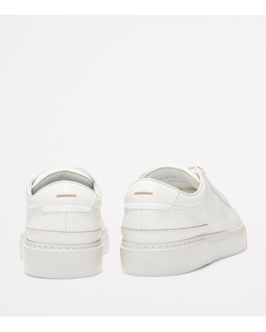 Boss White Leather Gary Sneakers for men